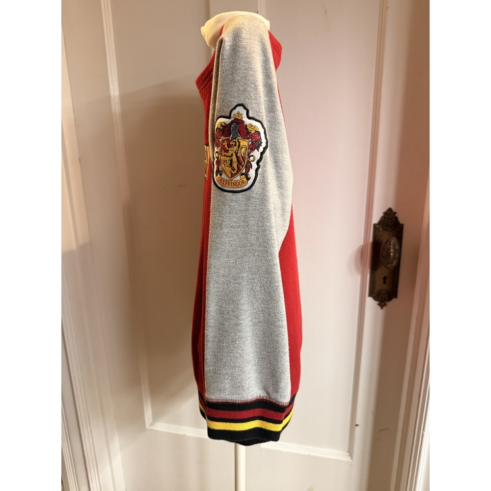 Harry Potter Gryffindor Kids XL Raglan Sweatshirt Red Gray Universal Studios - Picture 2 of 5